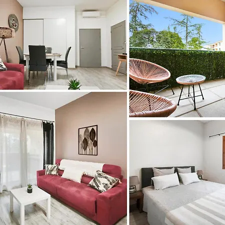 T2 Moderne Avec Piscine, Terrasse Et Parking Prive דירה Uzès